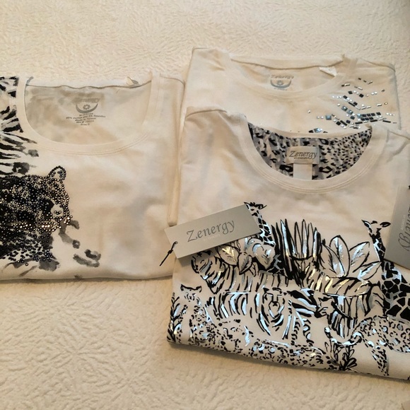 Chico's Tops - 3 Zenergy Tees by chico